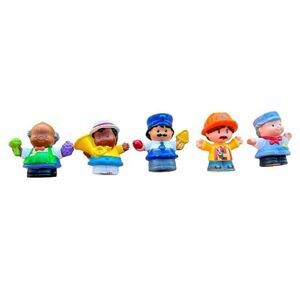 Fisher Price Little People Lot of 5 Boy Various Workers & Tuba Player